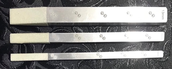 Set Of Metal Stripping Stones Or Nail Files